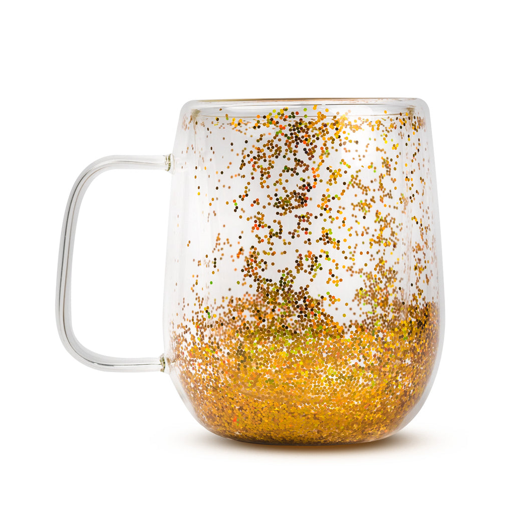 Taza doble Vidrio con estrellas